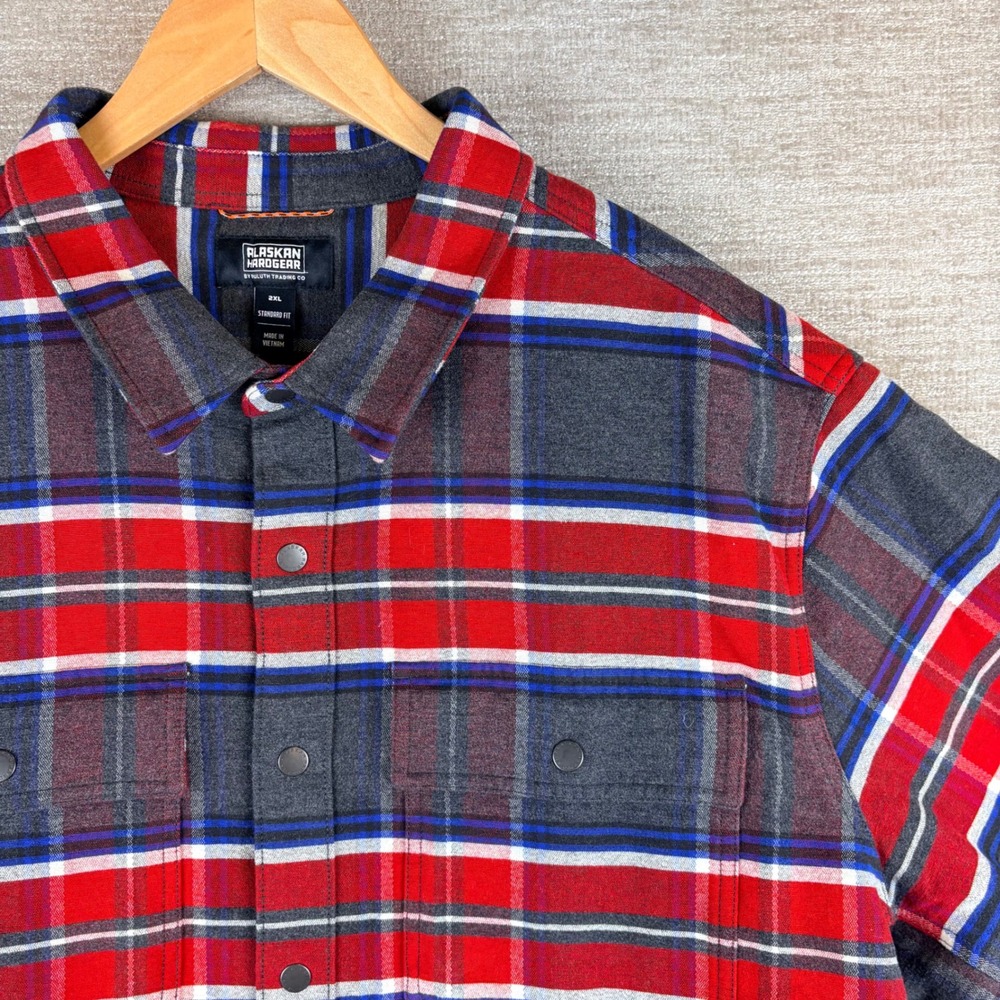 Alaskan Hardgear Crosshaul Standard Fit Flannel Shirt Jacket Shacket Mens 2XL